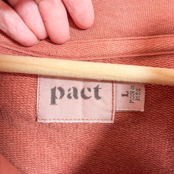Pact Women Organic Cotton Funnel Neck Drawstring Hem Sweatshirt - Picture 5 of 8